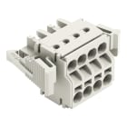 WAGO - 2-Leiter-Federleiste, Push-in CAGE CLAMP®, 2,5mm², lichtgrau