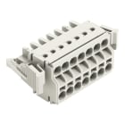 WAGO - 2-Leiter-Federleiste, Push-in CAGE CLAMP®, 2,5mm², lichtgrau