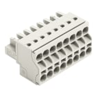 WAGO - 2-Leiter-Federleiste, Push-in CAGE CLAMP®, 2,5mm², lichtgrau