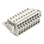 WAGO - 2-Leiter-Federleiste, Push-in CAGE CLAMP®, 2,5mm², lichtgrau