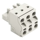 WAGO - 2-Leiter-Federleiste, Push-in CAGE CLAMP®, 2,5mm², lichtgrau