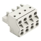 WAGO - 2-Leiter-Federleiste, Push-in CAGE CLAMP®, 2,5mm², lichtgrau