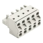 WAGO - 2-Leiter-Federleiste, Push-in CAGE CLAMP®, 2,5mm², lichtgrau