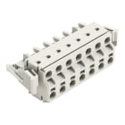 WAGO - 2-Leiter-Federleiste, Push-in CAGE CLAMP®, 2,5mm², lichtgrau
