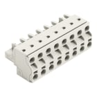 WAGO - 2-Leiter-Federleiste, Push-in CAGE CLAMP®, 2,5mm², lichtgrau