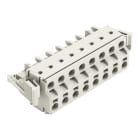 WAGO - 2-Leiter-Federleiste, Push-in CAGE CLAMP®, 2,5mm², lichtgrau