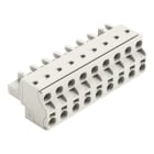 WAGO - 2-Leiter-Federleiste, Push-in CAGE CLAMP®, 2,5mm², lichtgrau