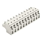 WAGO - 2-Leiter-Federleiste, Push-in CAGE CLAMP®, 2,5mm², lichtgrau