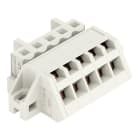 WAGO - 1-Leiter Federleiste, abgewinkelt, CAGE CLAMP®, 2,5mm², lichtgrau