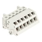 WAGO - 1-Leiter Federleiste, abgewinkelt, CAGE CLAMP®, 2,5mm², lichtgrau