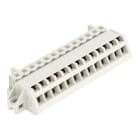 WAGO - 1-Leiter Federleiste, abgewinkelt, CAGE CLAMP®, 2,5mm², lichtgrau