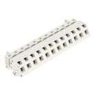 WAGO - 1-Leiter Federleiste, abgewinkelt, CAGE CLAMP®, 2,5mm², lichtgrau
