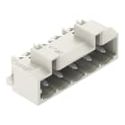 WAGO - THT-Stiftleiste, Lötstift 1, 0x1, 0mm, abgewinkelt, lichtgrau