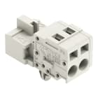 WAGO - 1-Leiter-Stiftleiste,CAGE CLAMP®,2,5 mm²,lichtgrau