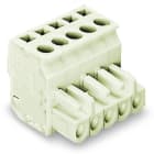 WAGO - 1-Leiter Federleiste, abgewinkelt, CAGE CLAMP®, 2,5mm², lichtgrau