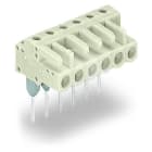 WAGO - Federleiste für Reihenklemmen, Stifte 0,6x1mm, abgewinkelt, lichtgrau
