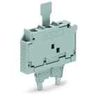 WAGO - Sicherungsstecker, mit Lasche, für G-Sicherungseinsatz ¼''x1¼'', grau