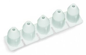 WAGO - Isolierungsstopp, 0,08 - 0,2mm² ''e'' (0, 14mm² ''f''), 5 Stück / Strang, weiß