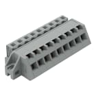 WAGO - 1-Leiter Federleiste, abgewinkelt, CAGE CLAMP®, 2,5mm², grau