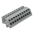 WAGO - 1-Leiter Federleiste, abgewinkelt, CAGE CLAMP®, 2,5mm², grau