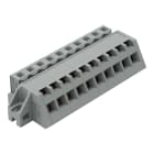 WAGO - 1-Leiter Federleiste, abgewinkelt, CAGE CLAMP®, 2,5mm², grau