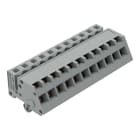 WAGO - 1-Leiter Federleiste, abgewinkelt, CAGE CLAMP®, 2,5mm², grau