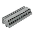 WAGO - 1-Leiter Federleiste, abgewinkelt, CAGE CLAMP®, 2,5mm², grau