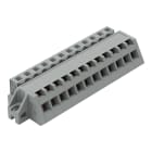 WAGO - 1-Leiter Federleiste, abgewinkelt, CAGE CLAMP®, 2,5mm², grau