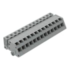 WAGO - 1-Leiter Federleiste, abgewinkelt, CAGE CLAMP®, 2,5mm², grau