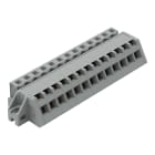 WAGO - 1-Leiter Federleiste, abgewinkelt, CAGE CLAMP®, 2,5mm², grau