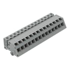 WAGO - 1-Leiter Federleiste, abgewinkelt, CAGE CLAMP®, 2,5mm², grau