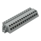 WAGO - 1-Leiter Federleiste, abgewinkelt, CAGE CLAMP®, 2,5mm², grau