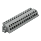 WAGO - 1-Leiter Federleiste, abgewinkelt, CAGE CLAMP®, 2,5mm², grau