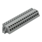 WAGO - 1-Leiter Federleiste, abgewinkelt, CAGE CLAMP®, 2,5mm², grau