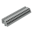 WAGO - 1-Leiter Federleiste, abgewinkelt, CAGE CLAMP®, 2,5mm², grau