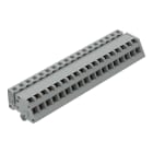 WAGO - 1-Leiter Federleiste, abgewinkelt, CAGE CLAMP®, 2,5mm², grau