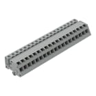 WAGO - 1-Leiter Federleiste, abgewinkelt, CAGE CLAMP®, 2,5mm², grau