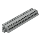 WAGO - 1-Leiter Federleiste, abgewinkelt, CAGE CLAMP®, 2,5mm², grau
