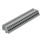 WAGO - 1-Leiter Federleiste, abgewinkelt, CAGE CLAMP®, 2,5mm², grau