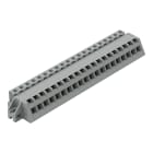 WAGO - 1-Leiter Federleiste, abgewinkelt, CAGE CLAMP®, 2,5mm², grau