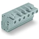 WAGO - 1-Leiter Federleiste, abgewinkelt, CAGE CLAMP®, 2,5mm², grau