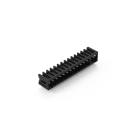 WAGO - THR-Stiftleiste, Lötstift 1, 0x1, 0mm, abgewinkelt, schwarz