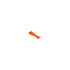 WAGO - Zugentlastungsplatte, für Feder- und Stiftleisten, 6mm breit, orange