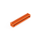 WAGO - THT-Stiftleiste, Lötstift 1, 0x1, 0mm, abgewinkelt, orange