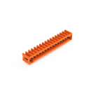 WAGO - THT-Stiftleiste, Lötstift 1, 0x1, 0mm, abgewinkelt, orange