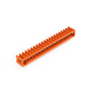 WAGO - THT-Stiftleiste, Lötstift 1, 0x1, 0mm, abgewinkelt, orange