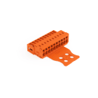 WAGO - 1-Leiter-Stiftleiste, CAGE CLAMP®, 1,5mm², orange