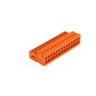 WAGO - 1-Leiter-Stiftleiste, CAGE CLAMP®, 1,5mm², orange