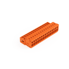 WAGO - 1-Leiter-Stiftleiste, CAGE CLAMP®, 1,5mm², orange