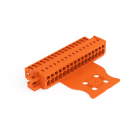 WAGO - 1-Leiter-Stiftleiste, CAGE CLAMP®, 1,5mm², orange